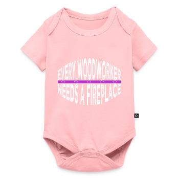 Union Carpenter Tshirts Blagues Abattage - Body à manches courtes Premium Bébé - rose - Devant