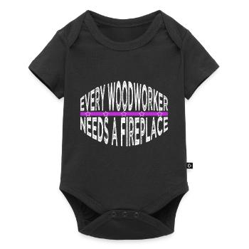 Union Carpenter Tshirts Jokes Felling - Baby Premium short-sleeve bodysuit - black - Front