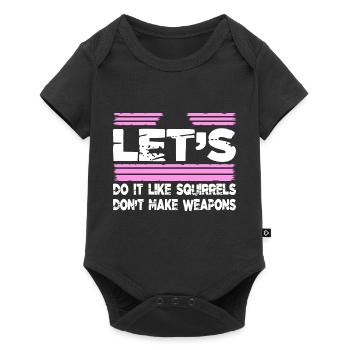 Geek drôles dictons flower power présent idée amour - Body à manches courtes Premium Bébé - noir - Devant