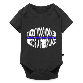 cutter arboriculture carpenter tshirts - Baby Premium Kurzarmbody - Schwarz - Vorne