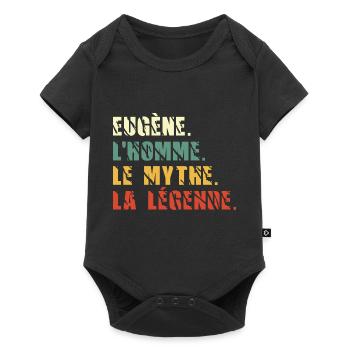 Eugène l homme le mythe la légende - Body à manches courtes Premium Bébé - noir - Devant