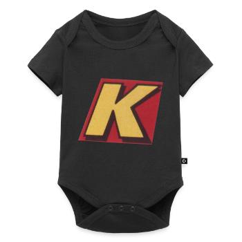 K - Baby Premium Kurzarmbody - Schwarz - Vorne