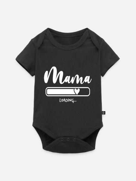 Mamma laster mamma mamma - Baby Premium kortärmad bodysuit - svart