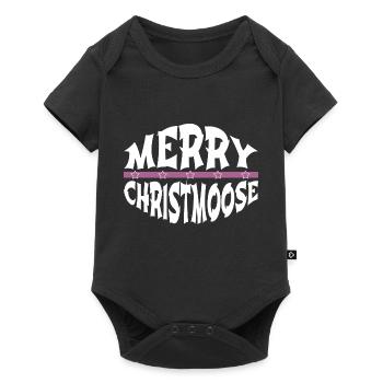 Dictons amusants comiques Arbre de Noël Oiseau - Body à manches courtes Premium Bébé - noir - Devant