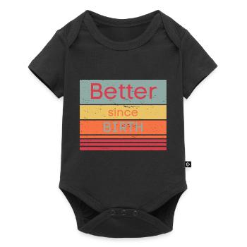Just better - Baby Premium Kurzarmbody - Schwarz - Vorne