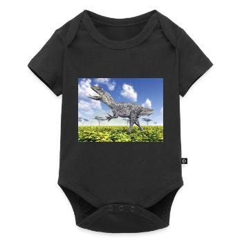 Dinosaur Allosaurus - Baby Premium short-sleeve bodysuit - black - Front