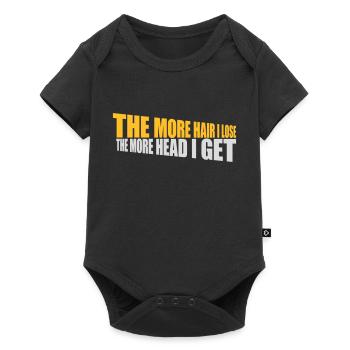 J’ai plus de tête - Body à manches courtes Premium Bébé - noir - Devant