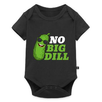 No Big Dill Cucumber Pickle - Baby Premium short-sleeve bodysuit - black - Front