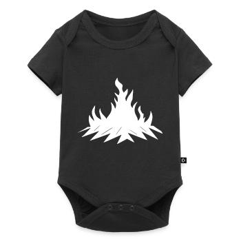 Feu de camp Camping Nature Feu de forêt à l’extérieur 15 - Body à manches courtes Premium Bébé - noir - Devant
