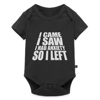 J’avais de l’anxiété en disant - Body à manches courtes Premium Bébé - noir - Devant
