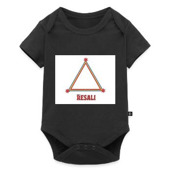 Resali Clothing 2 - Baby Premium Kurzarmbody - Schwarz - Vorne