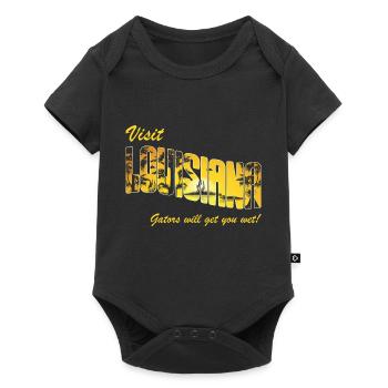 Alligator Hunter, Gators Get You Wet, Louisiana - Baby Premium short-sleeve bodysuit - black - Front