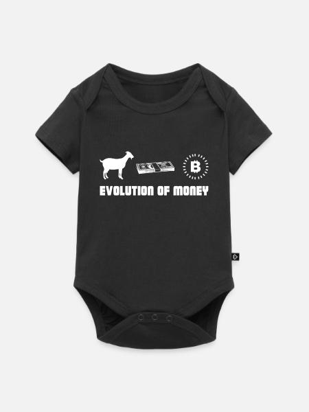 Bitcoin Trading Crypto Aktien - Baby Premium Kurzarmbody - Schwarz