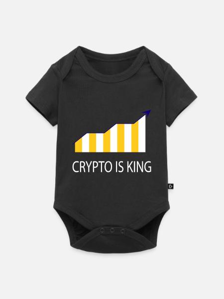 Bitcoin Trading Crypto Aktien - Baby Premium Kurzarmbody - Schwarz