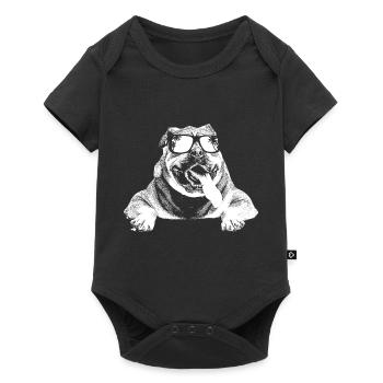 American Bully Hundeliebe Sonnenbrille American Bu - Baby Premium Kurzarmbody - Schwarz - Vorne