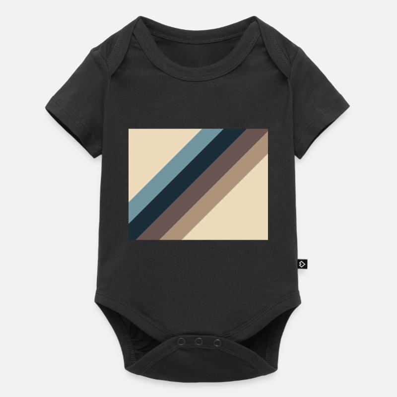 Lignes vintage - Body à manches courtes Premium Bébé - noir