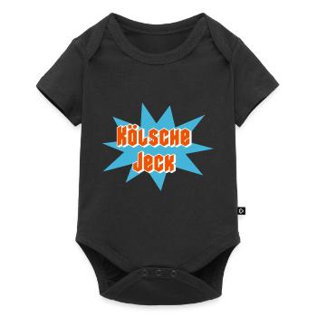 Kölsche Jeck, Karneval, Kostüm, Fasching, Kölsch - Baby Premium Kurzarmbody - Schwarz - Vorne