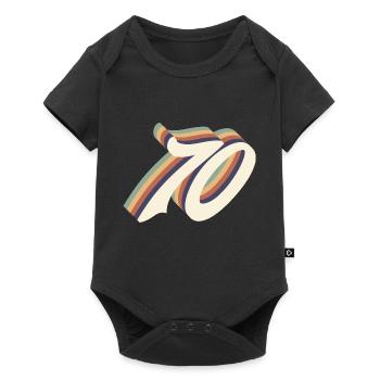 70th anniversary vintage - Baby Premium short-sleeve bodysuit - black - Front