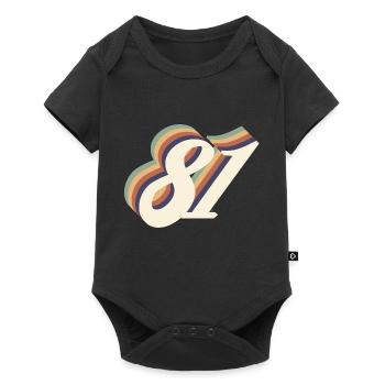 Jahrgang zum 81-jährigen Jubiläum - Baby Premium Kurzarmbody - Schwarz - Vorne