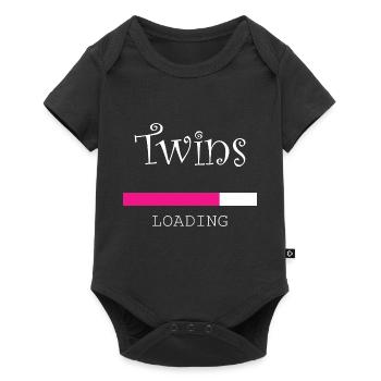 Pregnancy Baby shower Babyshower Boy Girl - Baby Premium short-sleeve bodysuit - black - Front