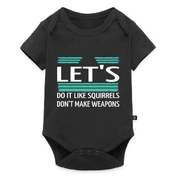 disarmament green sayings present idea - Baby Premium short-sleeve bodysuit - black - Front