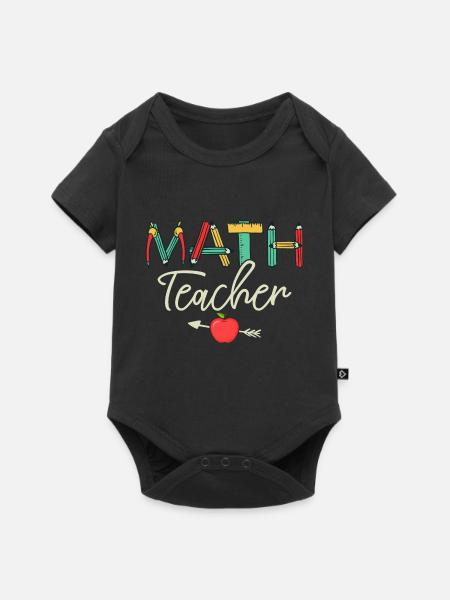 Math Teacher Student School Education - Baby Premium Kurzarmbody - Schwarz
