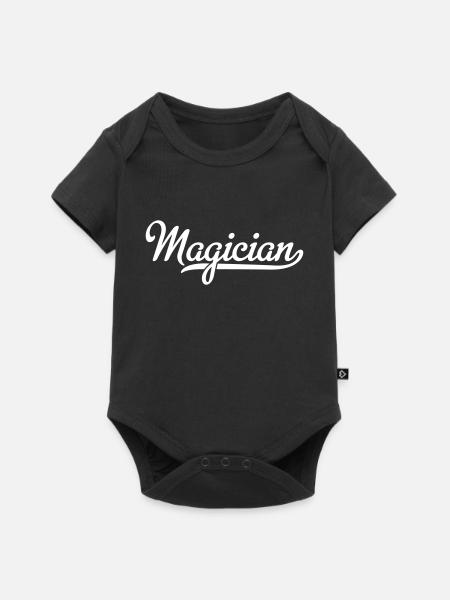 Zauberer - Baby Premium Kurzarmbody - Schwarz