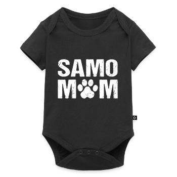 Samo Maman Samoyède Chiens - Body à manches courtes Premium Bébé - noir - Devant