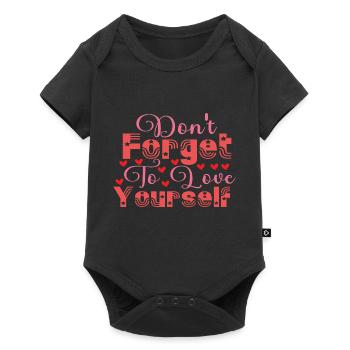 N’oubliez pas de vous aimer - Body à manches courtes Premium Bébé - noir - Devant