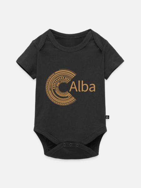 Für Alba - Baby Premium Kurzarmbody - Schwarz
