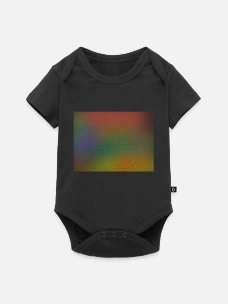 bunt Abstrakt - Baby Premium Kurzarmbody - Schwarz