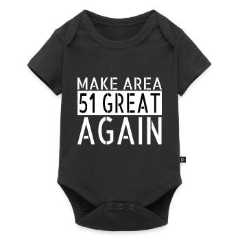 2019 anniversaire cadeau idée déclaration cadeau alien - Body à manches courtes Premium Bébé - noir - Devant