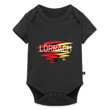 Lörrach Souvenir Lörrach Mitbringsel für Lörracher - Baby Premium Kurzarmbody - Schwarz - Vorne