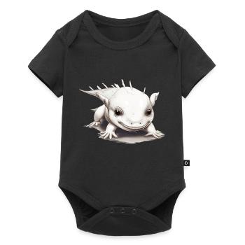 Little Baby Axolotl looks cute and cuddly - Baby Premium short-sleeve bodysuit - black - Front
