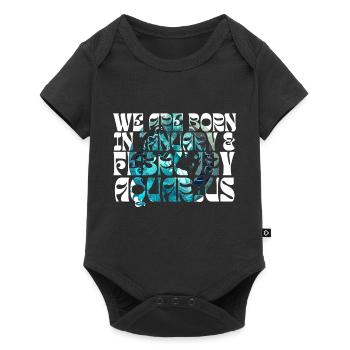We born in January AQUARIUS | ZODIAC - Baby Premium short-sleeve bodysuit - black - Front
