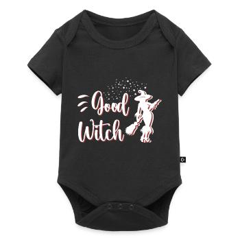 Good Witch Geschenk für Frauen und Freundinnen - Baby Premium Kurzarmbody - Schwarz - Vorne