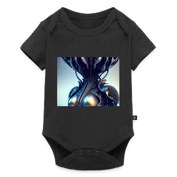 Abstract Female - Baby Premium short-sleeve bodysuit - black - Front