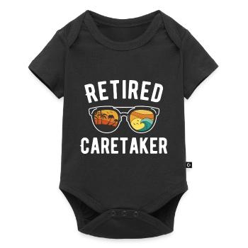 Retirement Beach Caretaker Design - Baby Premium short-sleeve bodysuit - black - Front