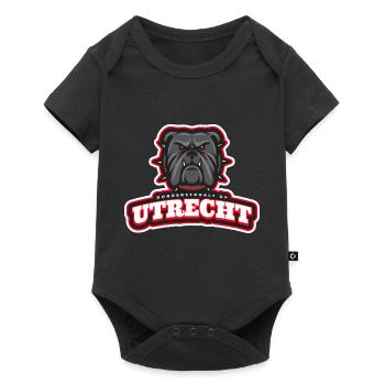 Utrecht, thunder straw on - Baby Premium short-sleeve bodysuit - black - Front