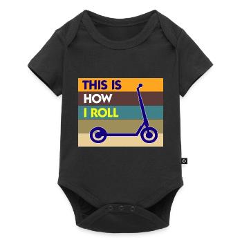 E-Scooter Roller Scooter - Body à manches courtes Premium Bébé - noir - Devant