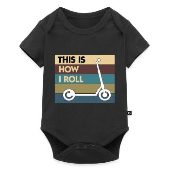 E-Scooter Roller Scooter - Body à manches courtes Premium Bébé - noir - Devant