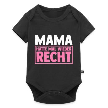 Mutter Muttertag Mama - Baby Premium Kurzarmbody - Schwarz - Vorne