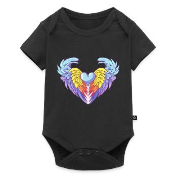 Mon coeur maman - Body à manches courtes Premium Bébé - noir - Devant