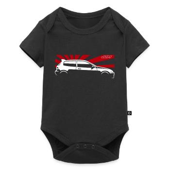 JDM EG6 Japan Domestic Market Auto - Baby Premium Kurzarmbody - Schwarz - Vorne