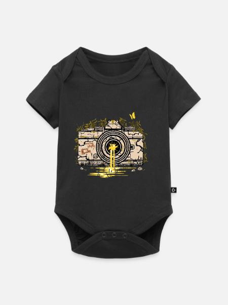 Kamera-Ruinen - Baby Premium Kurzarmbody - Schwarz
