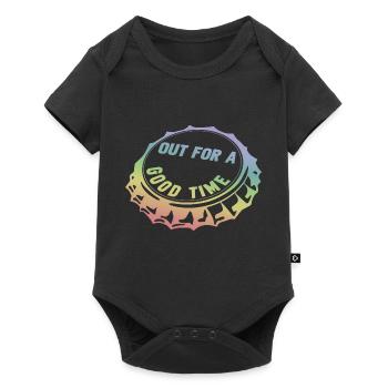 Sortir pour passer un bon moment - Body à manches courtes Premium Bébé - noir - Devant