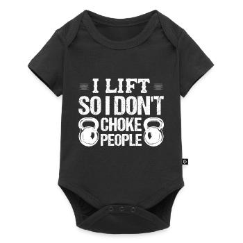 Je soulève pour ne pas étouffer l’entraînement entraînement poids Li - Body à manches courtes Premium Bébé - noir - Devant