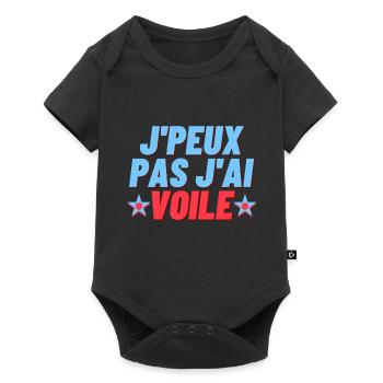 J peux pas j ai voile - Body à manches courtes Premium Bébé - noir - Devant