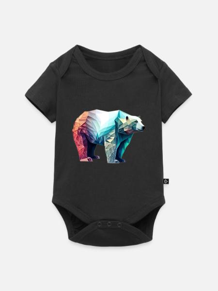 Eisbär - Baby Premium Kurzarmbody - Schwarz