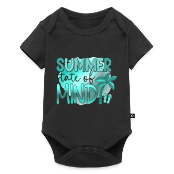 Été surf croatie plage paradis ambiance de fête États-Unis - Body à manches courtes Premium Bébé - noir - Devant